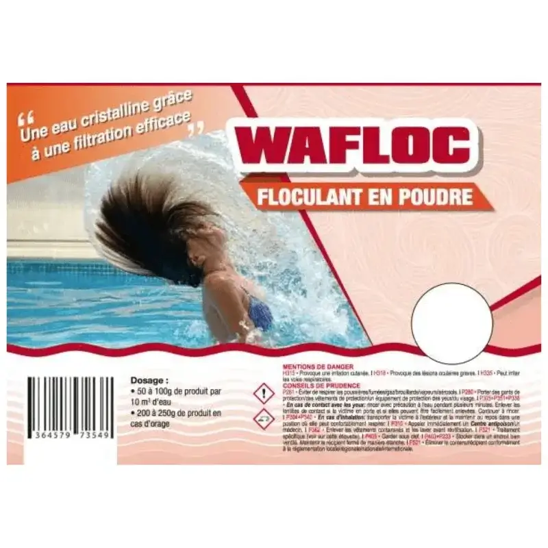PRODUITS CHIMIQUES D’ENTRETIEN WAFLOC EN POUDRE