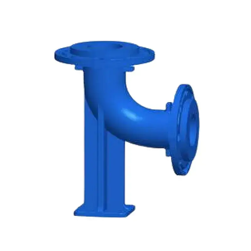 COUDE A PATIN EN FONTE